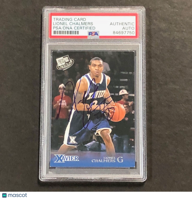 2004 Press Pass #6 Lionel Chalmers Signed Card AUTO PSA Slabbed Xavier