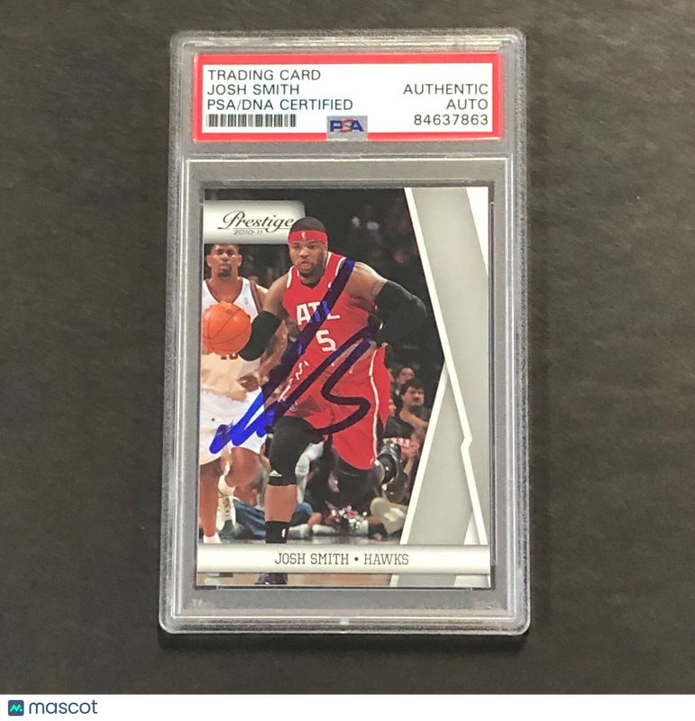 2010-11 Panini Prestige #3 Josh Smith signed Auto Card PSA/DNA Slabbed Hawks