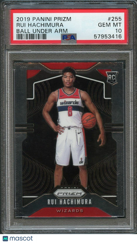 2019 Prizm Variation Short Print #255 Rui Hachimura PSA 10 Gem Mint RC