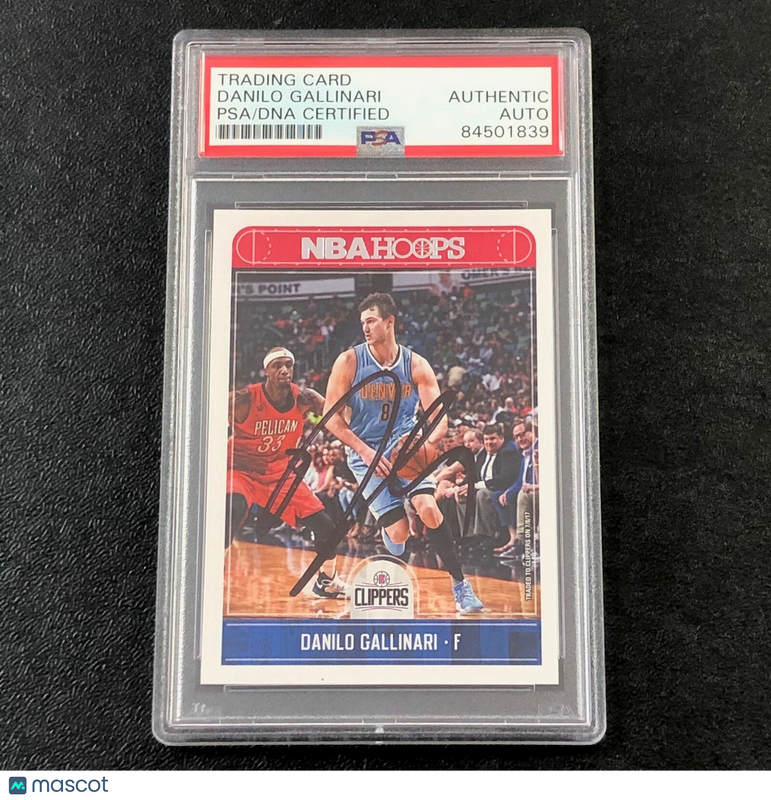 2017-18 NBA Hoops #141 Danilo Gallinari Signed Card AUTO PSA Slabbed Clippers