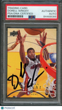2008-09 Upper Deck #94 Dorell Wright Signed Card AUTO PSA Slabbed Heat
