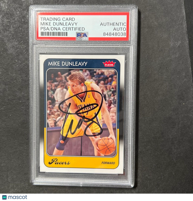 2008-09 Fleer #43 Mike Dunleavy Signed Card PSA Slabbed Warriors