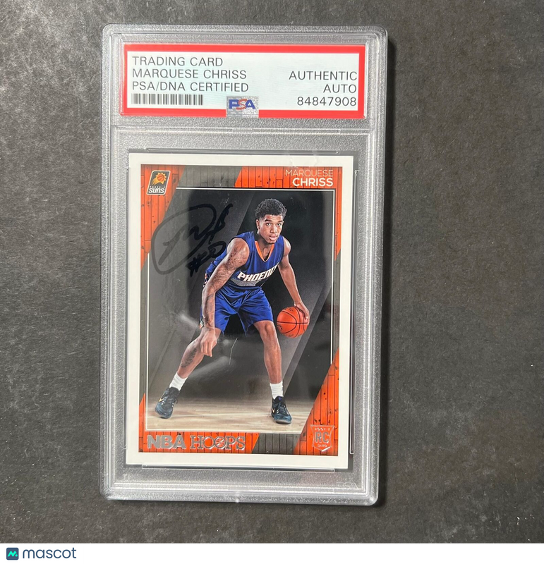 2016-17 NBA Hoops #268 Marquese Chriss Signed Card AUTO PSA Slabbed RC Suns
