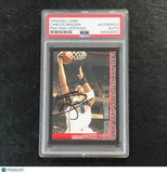 2005-06 Bowman Basketball #7 Carlos Boozer Signed Card AUTO PSA Slabbed Jazz