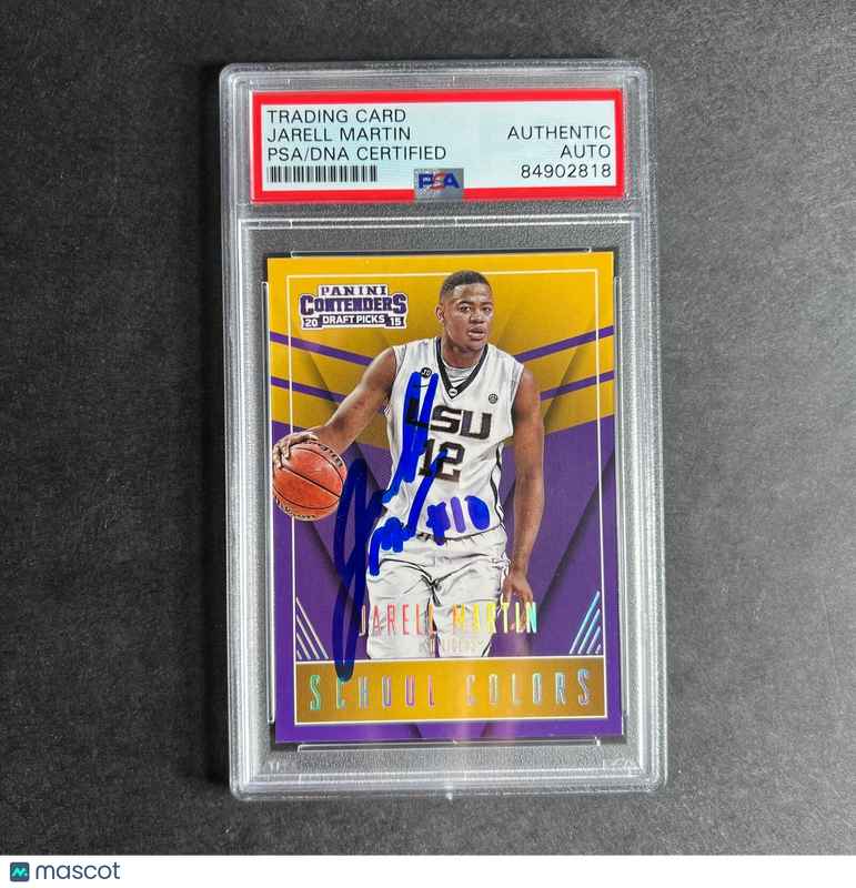 2015 Contenders Draft Picks #19 Jarell Martin Signed Card AUTO PSA Slabbed LSU