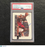 1999-00 SP AUTHENTIC #77 Vin Baker Signed Card Auto PSA/DNA Slabbed Supersonics