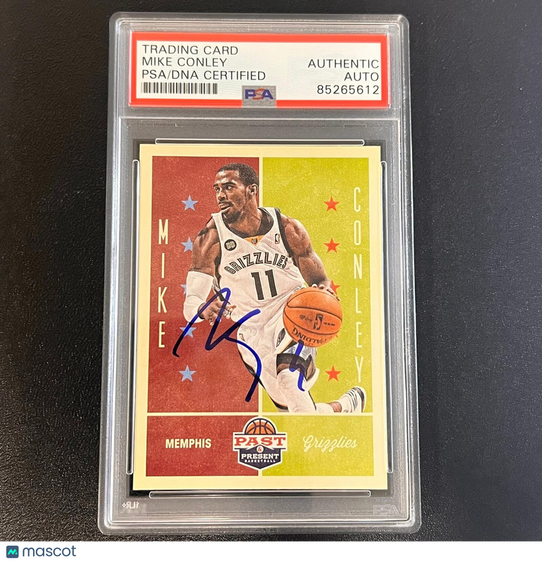 2012-13 Panini Past & Present #67 Mike Conley signed Card AUTO PSA Slabbed Grizz