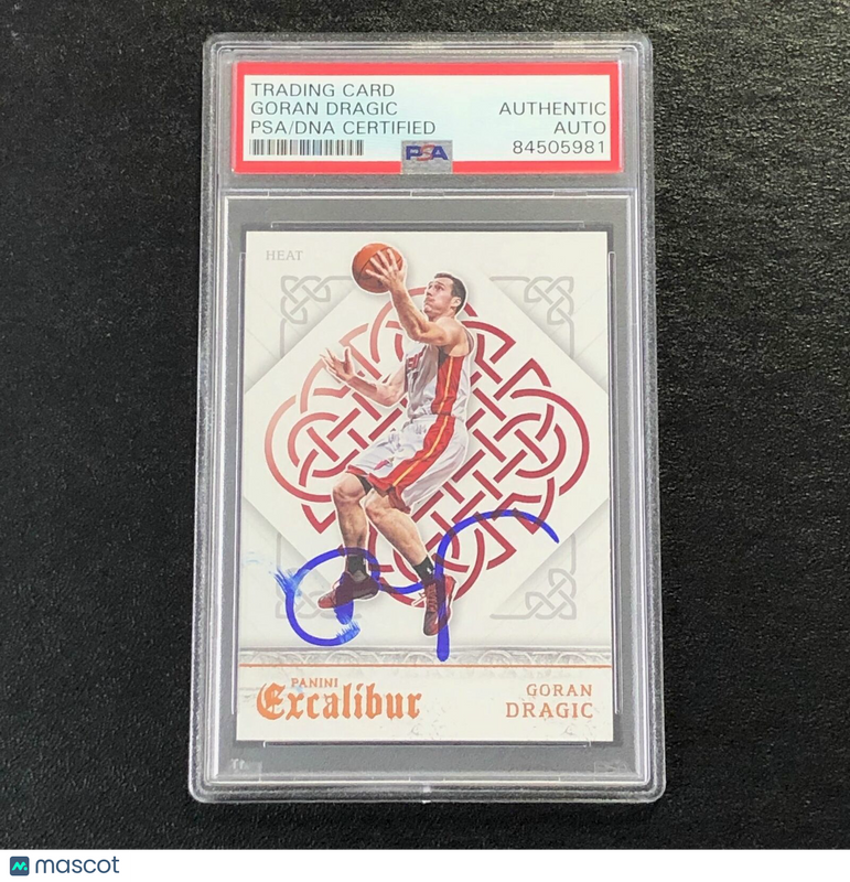 2015-16 Panini Excalibur #102 Goran Dragic Signed Card AUTO PSA/DNA Slabbed Heat