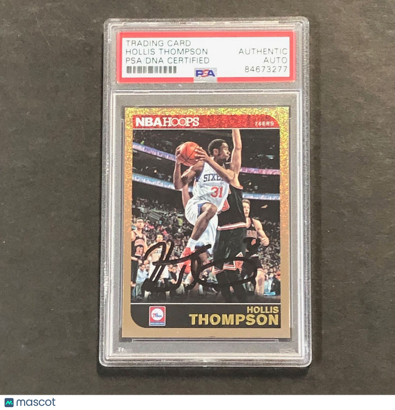 2014-15 Panini NBA Hoops #199 Hollis Thompson Signed Card AUTO PSA Slabbed 76ers