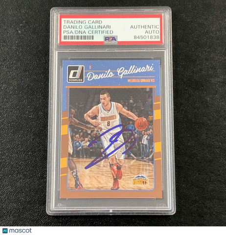 2016-17 Donruss Basketball #87 Danilo Gallinari Signed AUTO PSA Slabbed Nuggets