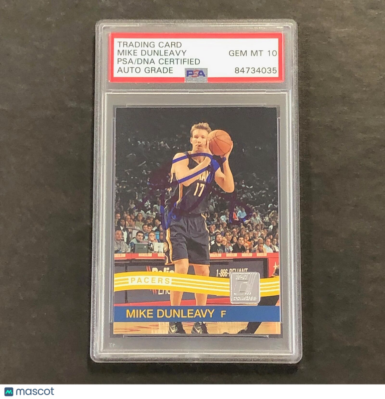 2010-11 Panini Donruss #59 Mike Dunleavy Signed Card AUTO PSA/DNA Slabbed Pacers