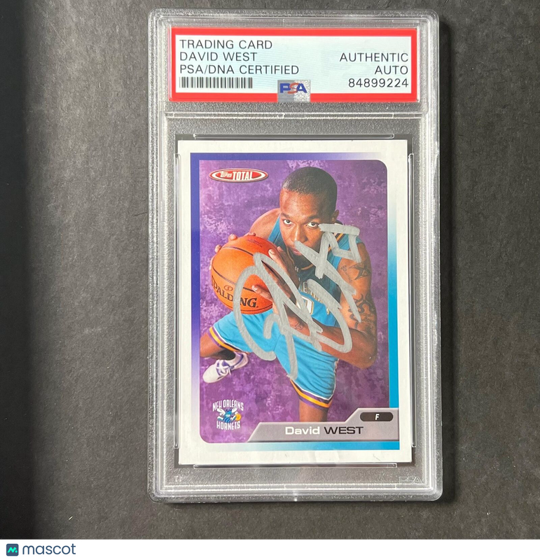 2004-05 Topps Total #203 David West Signed AUTO PSA Slabbed Hornets