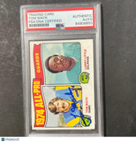 1975 Topps #203 Tom Mack Signed Card PSA Slabbed AUTO Rams