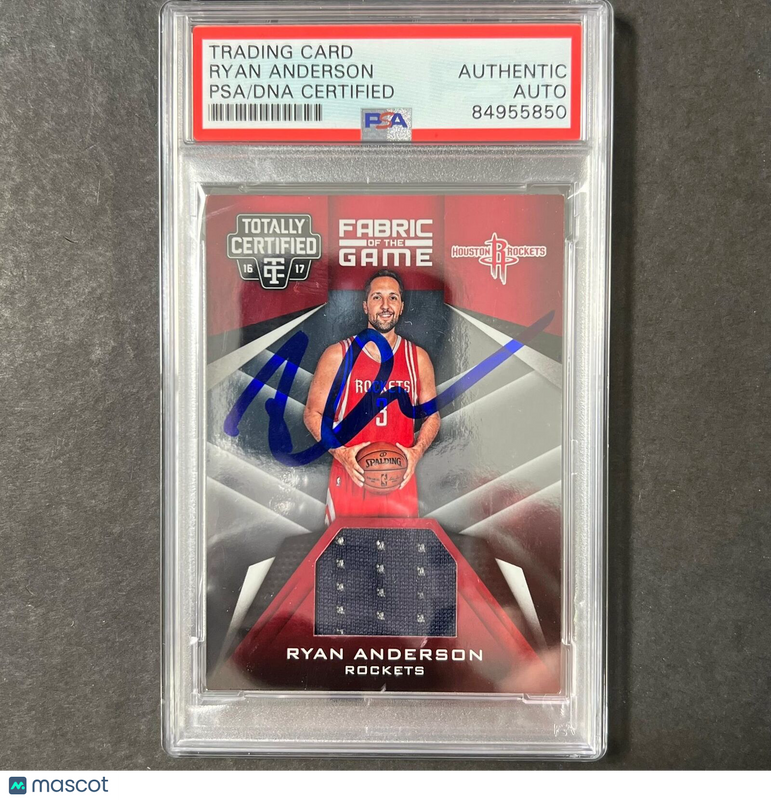 2016-17 Panini Totally Certified #29 Ryan Anderson Signed Card AUTO PSA Slabbed
