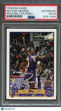 2003-04 Topps Collection #183 Devean George Signed Card AUTO PSA Slabbed