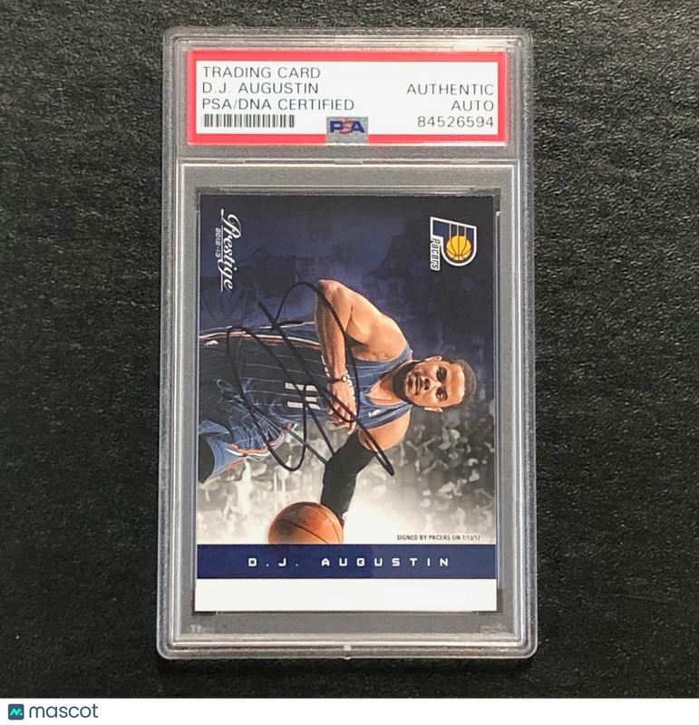 2012-13 Panini Prestige #8 D.J. Augustin Signed Card AUTO PSA Slabbed Pacers