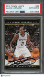 2012 PANINI HOOPS KAWHI LEONARD ROOKIE RC #236 AUTO PSA Slabbed Spurs