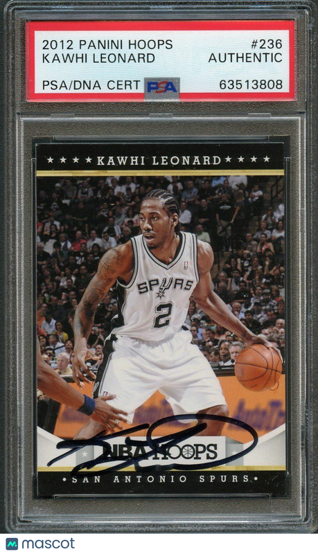 2012 PANINI HOOPS KAWHI LEONARD ROOKIE RC #236 AUTO PSA Slabbed Spurs
