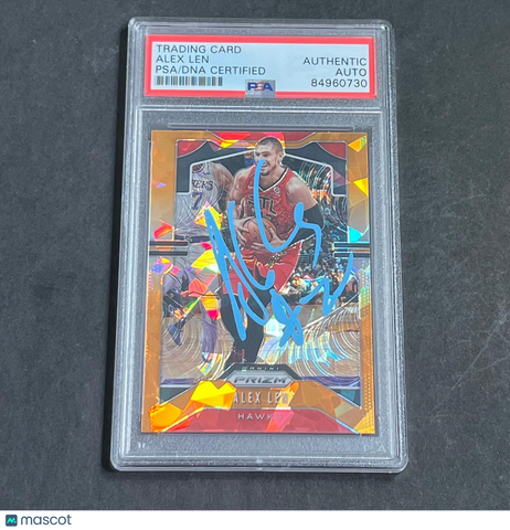 2019-20 Panini Prizm Basketball #38 Alex Len Signed Card AUTO PSA Slabbed Hawks