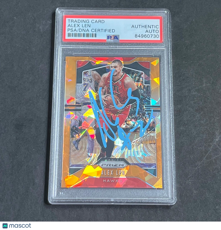 2019-20 Panini Prizm Basketball #38 Alex Len Signed Card AUTO PSA Slabbed Hawks