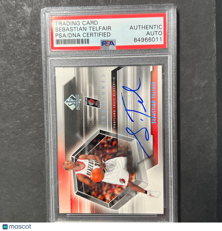 Upper Deck #SP-ST Sebastian Telfair Signed Card AUTO PSA/DNA Slabbed Trail Blaze