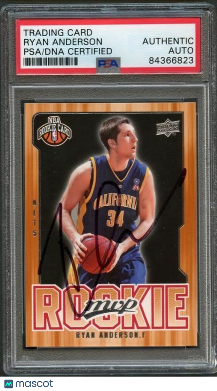 2008-09 Upper Deck MVP #220 Ryan Anderson Signed Card AUTO PSA Slabbed Rookie RC