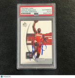 2005-06 SP Authentic #9 Gerald Wallace Signed Card Auto PSA Slabbed Bobcats