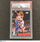 2009-10 Upper Deck Basketball #161 Jerryd Bayless Signed Card AUTO PSA Slabbed T