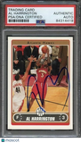 2006-07 Topps #6 Al Harrington Signed Card AUTO PSA Slabbed