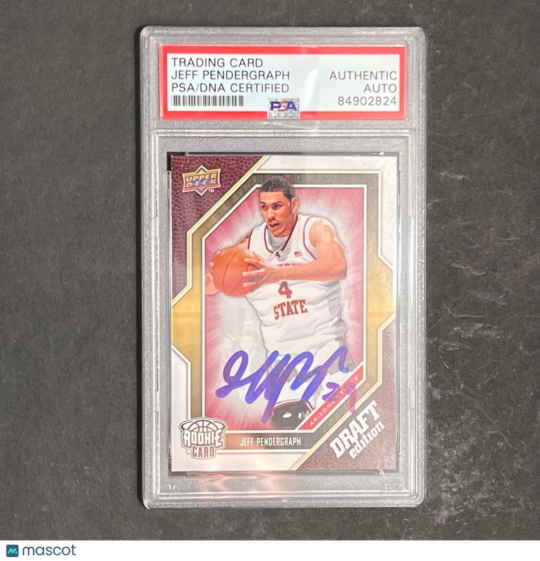 2009-10 Upper Deck Draft Edition #45 Jeff Pendergraph Signed Card AUTO PSA Slabb