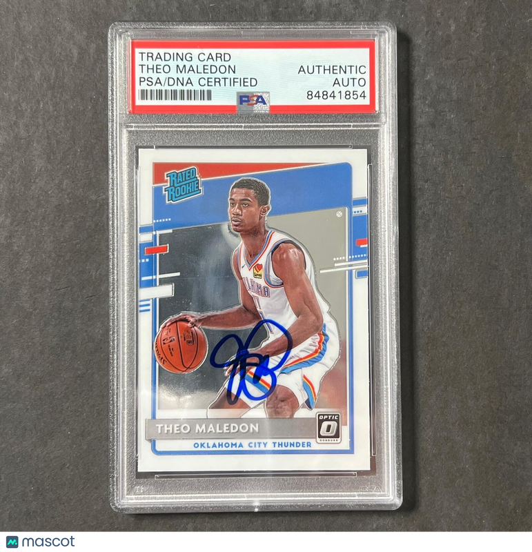2020-21 Donruss Optic #184 Theo Maledon Signed Card AUTO PSA/DNA Slabbed Rated R