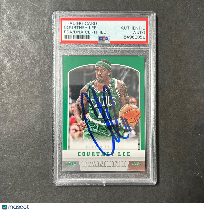 2012-13 Panini Hoops #36 Courtney Lee Signed Card AUTO PSA Slabbed Celtics