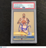 2010 Panini #44 Carlos Boozer Signed Card AUTO PSA/DNA Slabbed Bulls