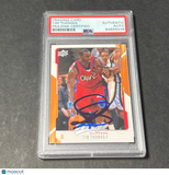 2008-09 Upper Deck Basketball #68 Tim Thomas Signed Card AUTO PSA Slabbed Clippe