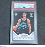 2013-14 Panini Prestige #182 Mason Plumlee Signed Card AUTO PSA RC Slabbed Nets