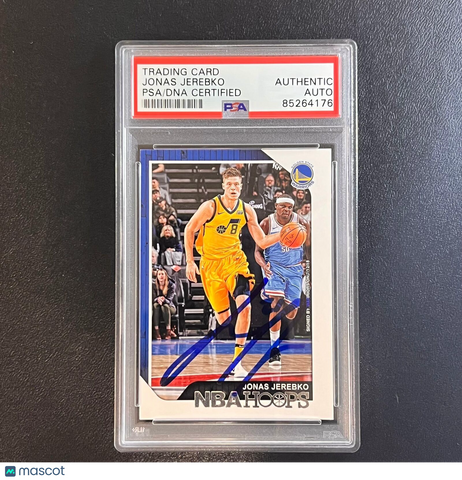 2018-19 Panini Hoops #55 Jonas Jerebko Signed Card AUTO PSA Slabbed Warriors