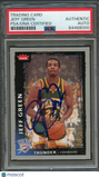 2008-09 Fleer #196 Jeff Green Signed Card AUTO PSA/DNA Slabbed Thunder