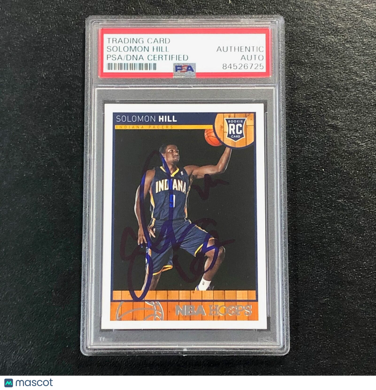2013-14 NBA Hoops #283 Solomon Hill Signed Card Auto PSA Slabbed Pacers