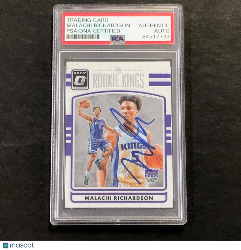 2016-17 Panini Donruss Optic #19 Malachi Richardson Signed Card AUTO PSA Slabbed