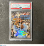 2004 Fleer #23 Voshon Lenard Signed Card AUTO PSA Slabbed Nuggets