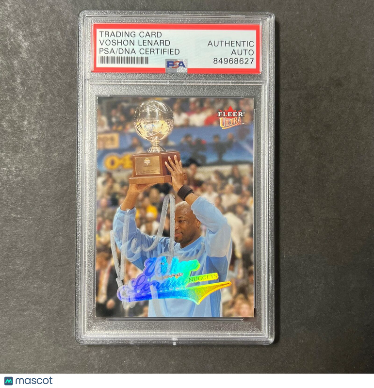 2004 Fleer #23 Voshon Lenard Signed Card AUTO PSA Slabbed Nuggets