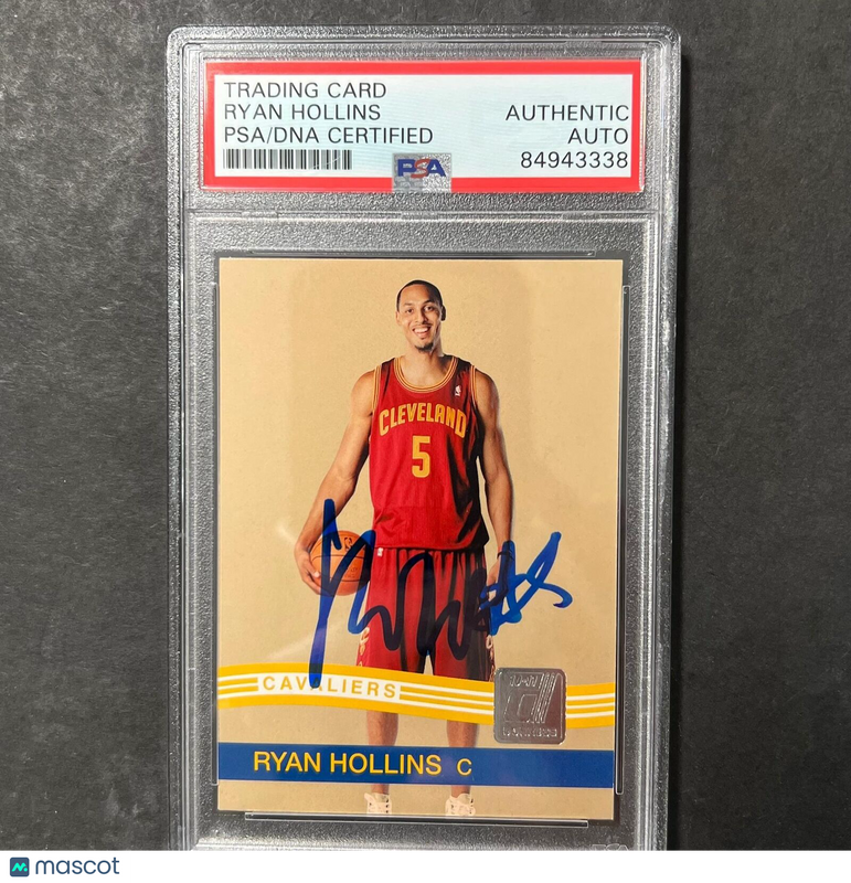 2010-11 Panini Donruss #51 Ryan Hollins Signed Card AUTO PSA Slabbed Cavs