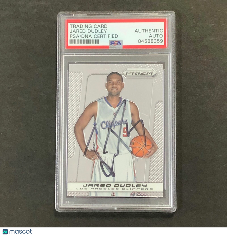 2013-14 Panini Prizm #28 Jared Dudley Signed Card AUTO PSA Slabbed Clippers