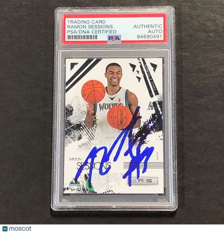 2009-10 Panini Rookies and Stars #52 Ramon Sessions Signed AUTO PSA Slabbed Timb