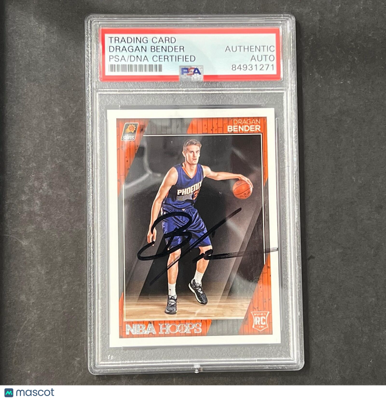 2016-17 NBA Hoops #264 Dragan Bender Signed Card AUTO PSA Slabbed RC Suns