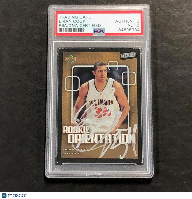 2003-04 Upper Deck Rookie Orientation #124 Brian Cook Signed Card AUTO PSA Slabb
