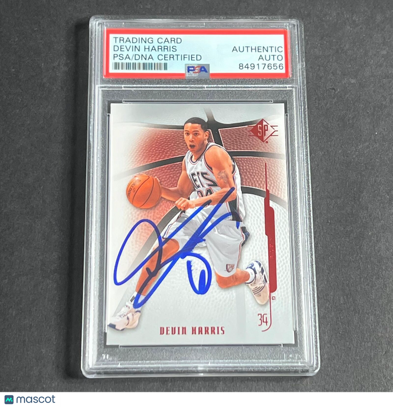 2008-09 Upper Deck SP #32 Devin Harris Signed Card AUTO PSA NETS Slabbed