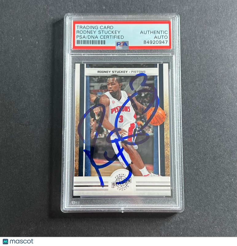 2010 Panini Season Update #91 Rodney Stuckey Signed Card AUTO PSA Slabbed Piston