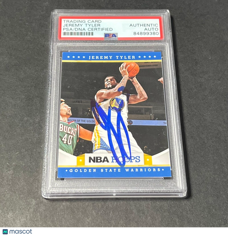 2012-13 NBA Hoops #254 Jeremy Tyler Signed Card AUTO PSA Slabbed Warriors