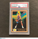 1989-90 NBA Skybox #99 Jim Petersen Signed Card PSA Slabbed Warriors